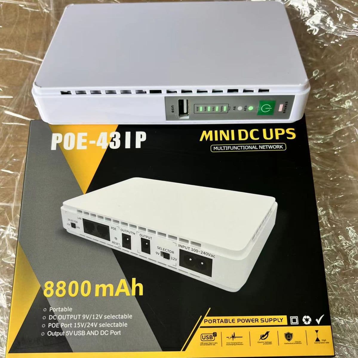 DC Mini UPS for WiFi Router Amazon Hot Selling Poe Mini UPS Export Special