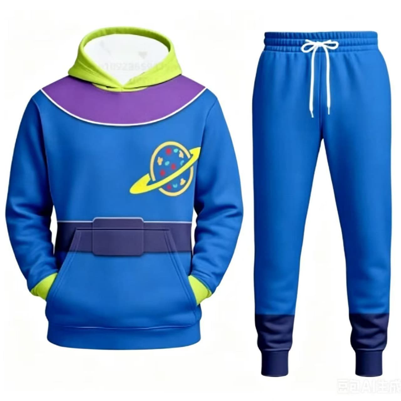 Men's and women's hooded sweatshirt two-piece pants clothing Toy Story Jesse Woody sports casual sweatshirt set