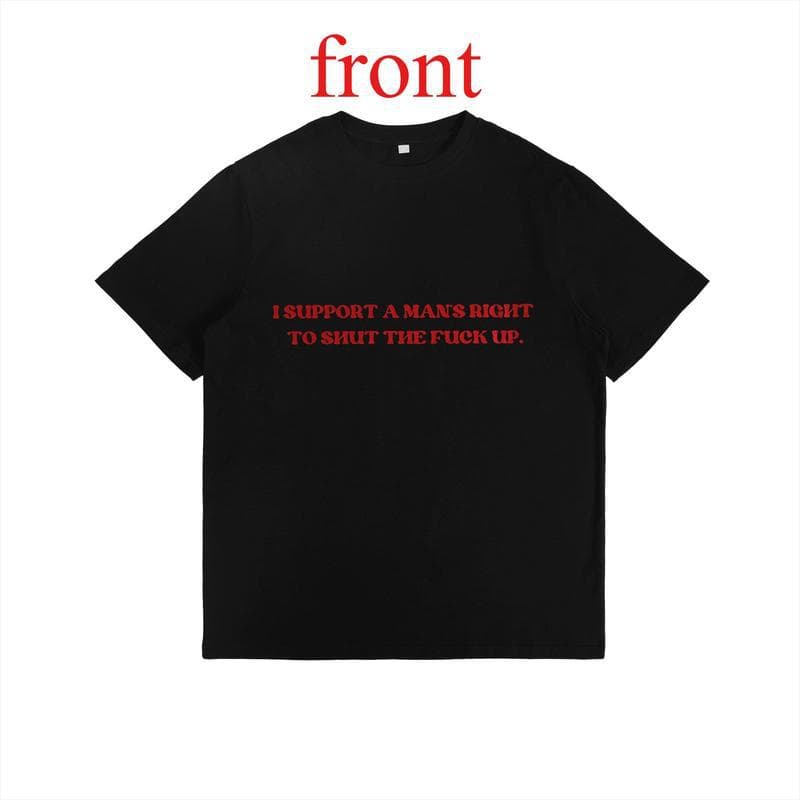 Cross-border EU Size Shirt Funny Girl Viral Shirt Sassy Edgy Chaotic Unhi