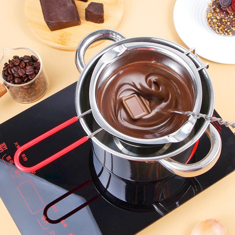 Cross-border 304 Stainless Steel Chocolate Melting Pot, Wax Melting Pot, Candy Melting Pot, Baking Tool, Heating Bowl