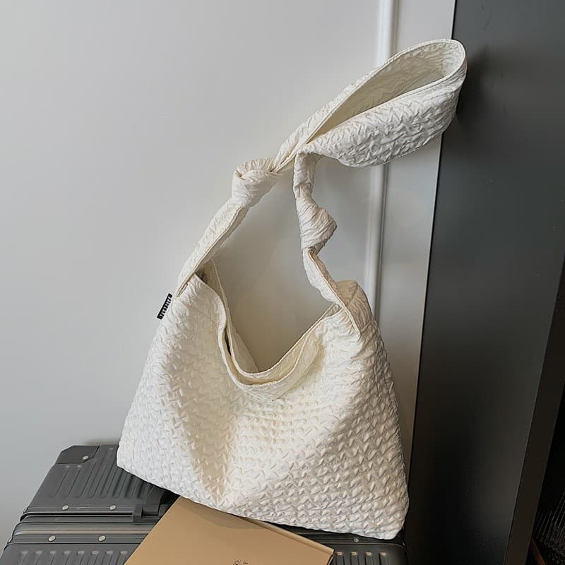 Oxford cloth women's bag women's shoulder bag fashion simple pleated casual cross-body bag large capacity female student shoulder bag