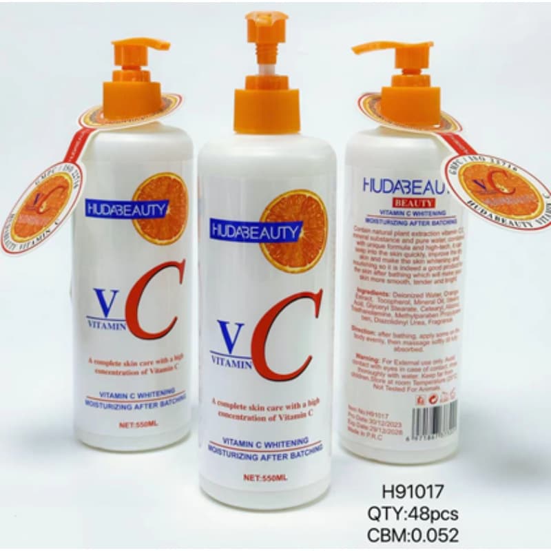 HUDA Beauty Vitamin C Body Lotion with VE Moisturizing and Hydrating