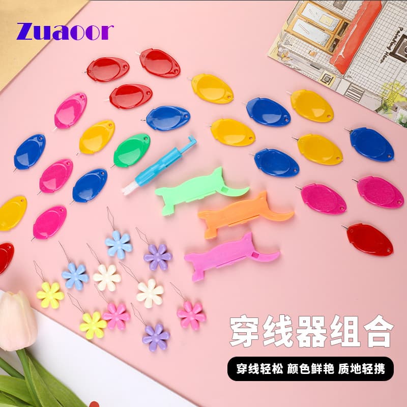 Needle Threader Thumb Threader Sewing Machine Needle Threader Quick Threading Tool for Elderly Collection
