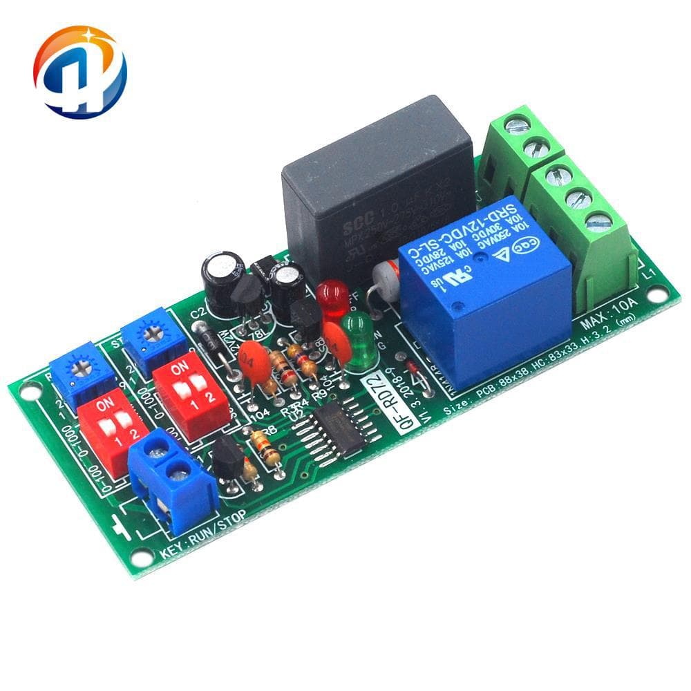 Loop On-Off Relay Module 220V Infinite Cycle Dual-Time Adjustable Start Stop