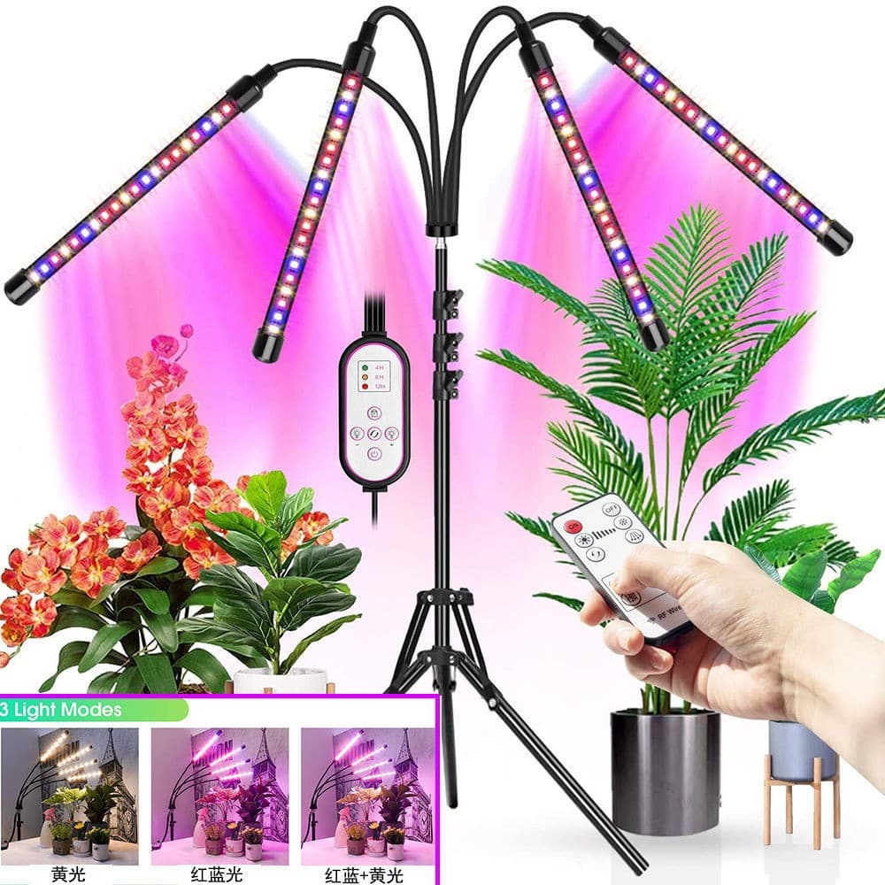 Amazon Hot-Selling Plant Light Floor Tripod Grow Light with USB Timer Remote Control LED Plant Supplement Light