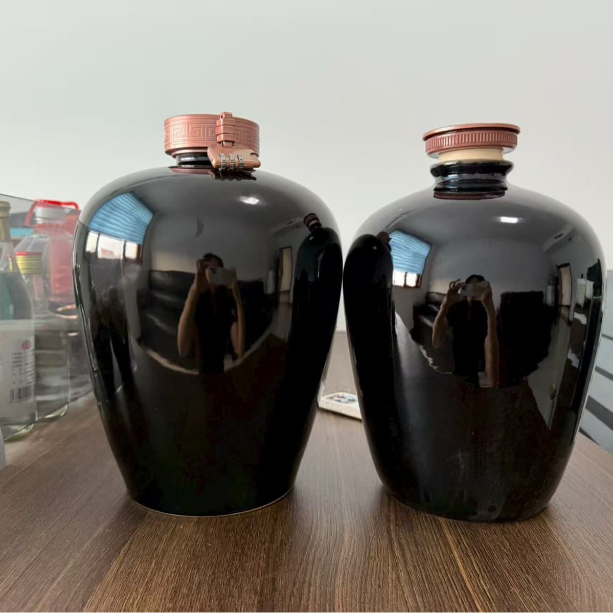 Custom Ceramic Wine Jar 5 Jin Wine Jar Engraved Wine Jar Small Batch Custom Jar Laser Wine Jar 10 Jin Smooth Surface Jar