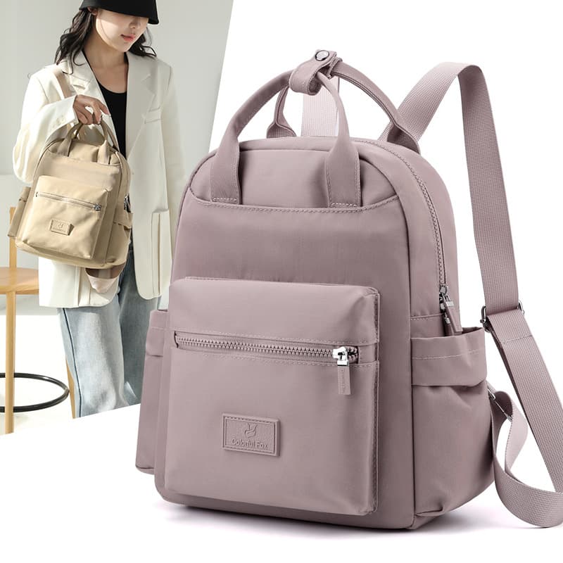 Colorful Fox New Multifunctional Candy Color Backpack Large Capacity Water-Resistant School Bag Handbag