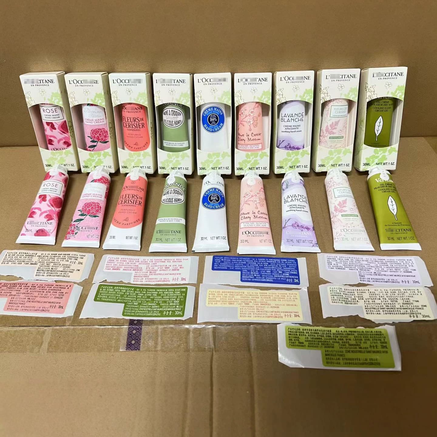 French authentic L'Occitane Hand Cream 30ml Moisturizing Shea Butter Sweet Almond Cherry Blossom Autumn Winter Gift Souvenir
