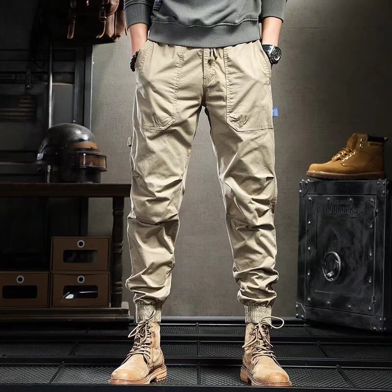 American retro outdoor overalls for men, autumn and winter trendy brand loose leggings, spring and autumn men's casual pants