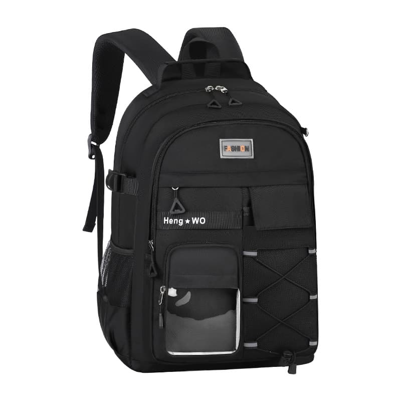 New Factory Style Backpack for Middle School Students, Spine-Protecting Lightweight Design, Large Capacity for High School Girls and Boys, Campus Style Cross-Border Backpack