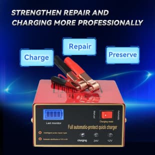 Fully Automatic Smart Battery Charger 12V 24V Lead Acid Battery Pulse Charger Factory