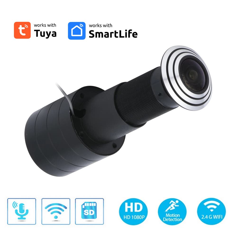 Tuya WiFi Smart 1080P HD Network Doorbell Camera, 2MP Remote Home Security Surveillance