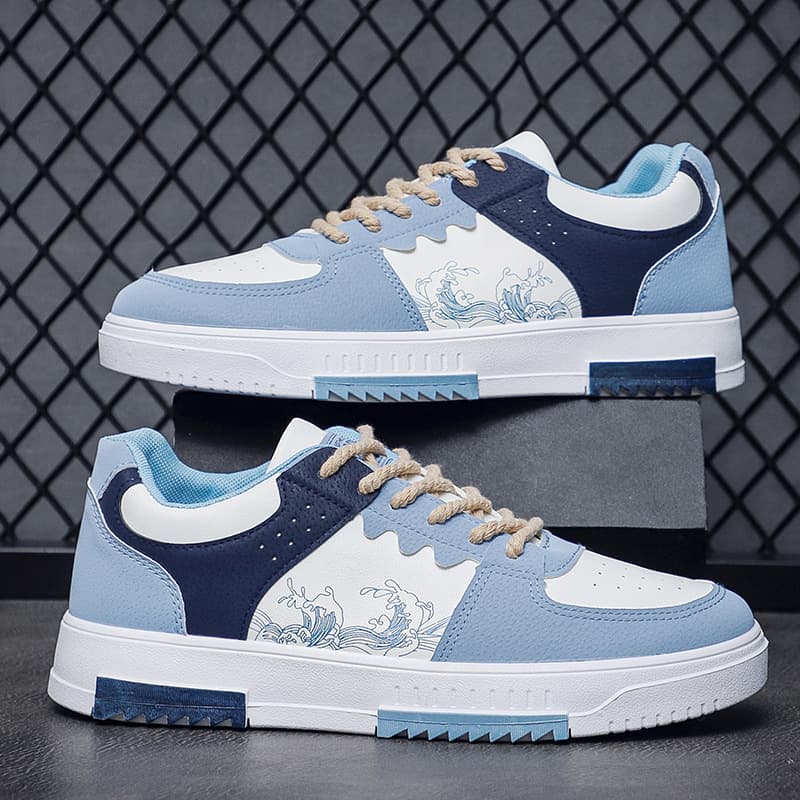 Breathable White Shoes for Men, Trendy and Versatile Canvas Shoes, Thick-Soled Casual Skate Shoes, Summer New Arrivals