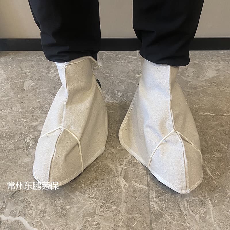Welding Foot Cover and Boot - Labor Protection Products, Welder Canvas Protective Gear, Wear and Splash-Resistant, Heat Insulation and Burn Prevention