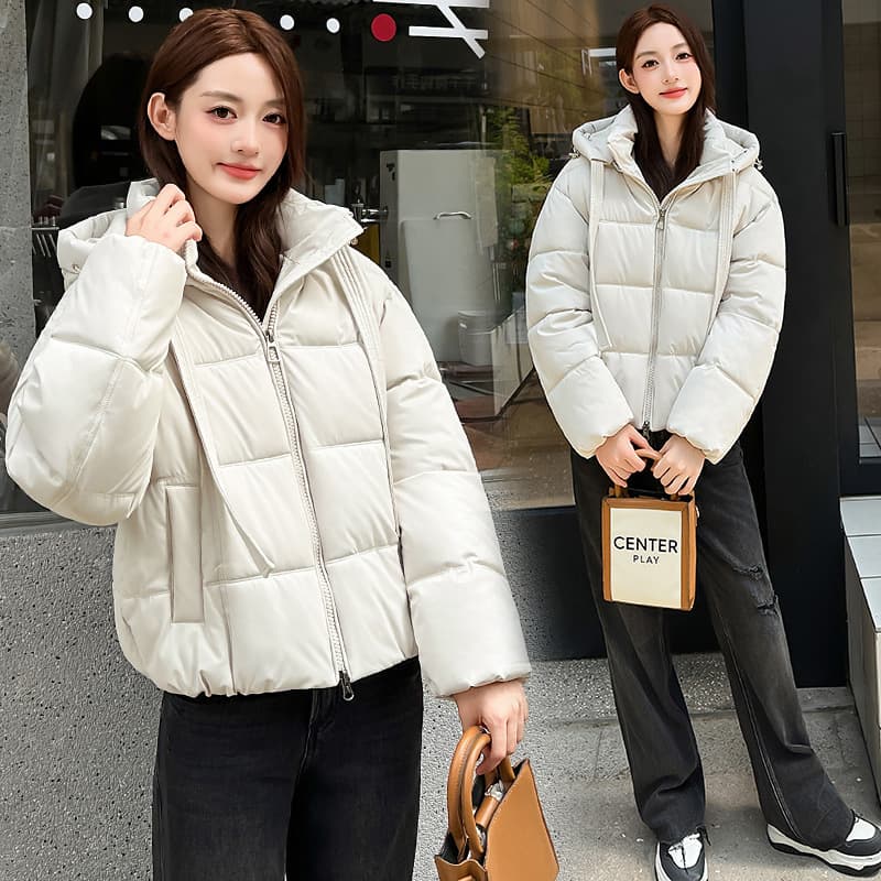 Cross Border Cotton Padded Jacket 2026 Autumn Winter European American New Quilted Coat Women Loose Cotton Jacket Casual Outerwear Top