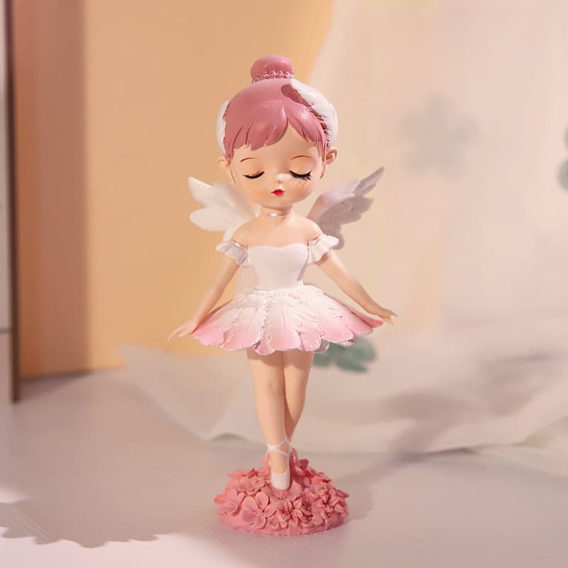 Bella Ballet Girl Resin Ornament Creative Home Decorations for Girls Bedroom And Living Room Suitable as Gifts on Various Occasions