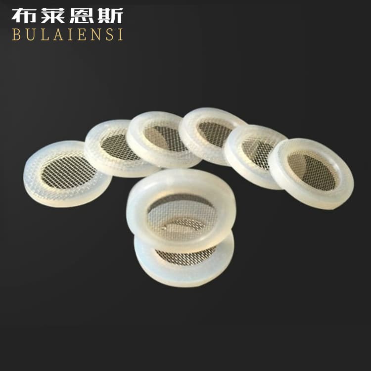 4-point universal gasket sealing ring for faucet inlet pipe corrugated pipe, silicone rubber gasket for shower head with filter screen.