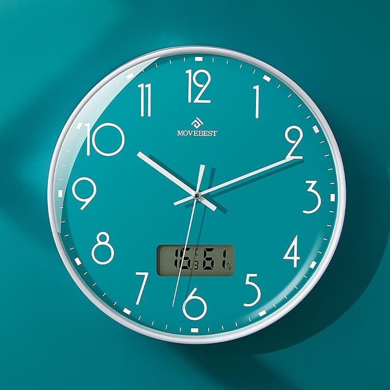 12 Inch Living Room Wall Clock Simple Clock Home Plastic Clock Silent Quartz Clock Wall Watch Nordic Light Luxury Wall Clock