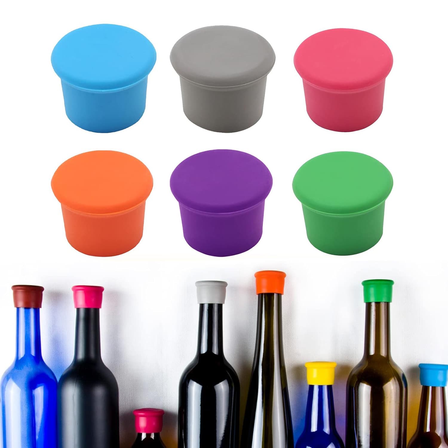 Daily Use Kitchen Dining Utensils / Wine Bottle Stoppers - 2 Pcs Set