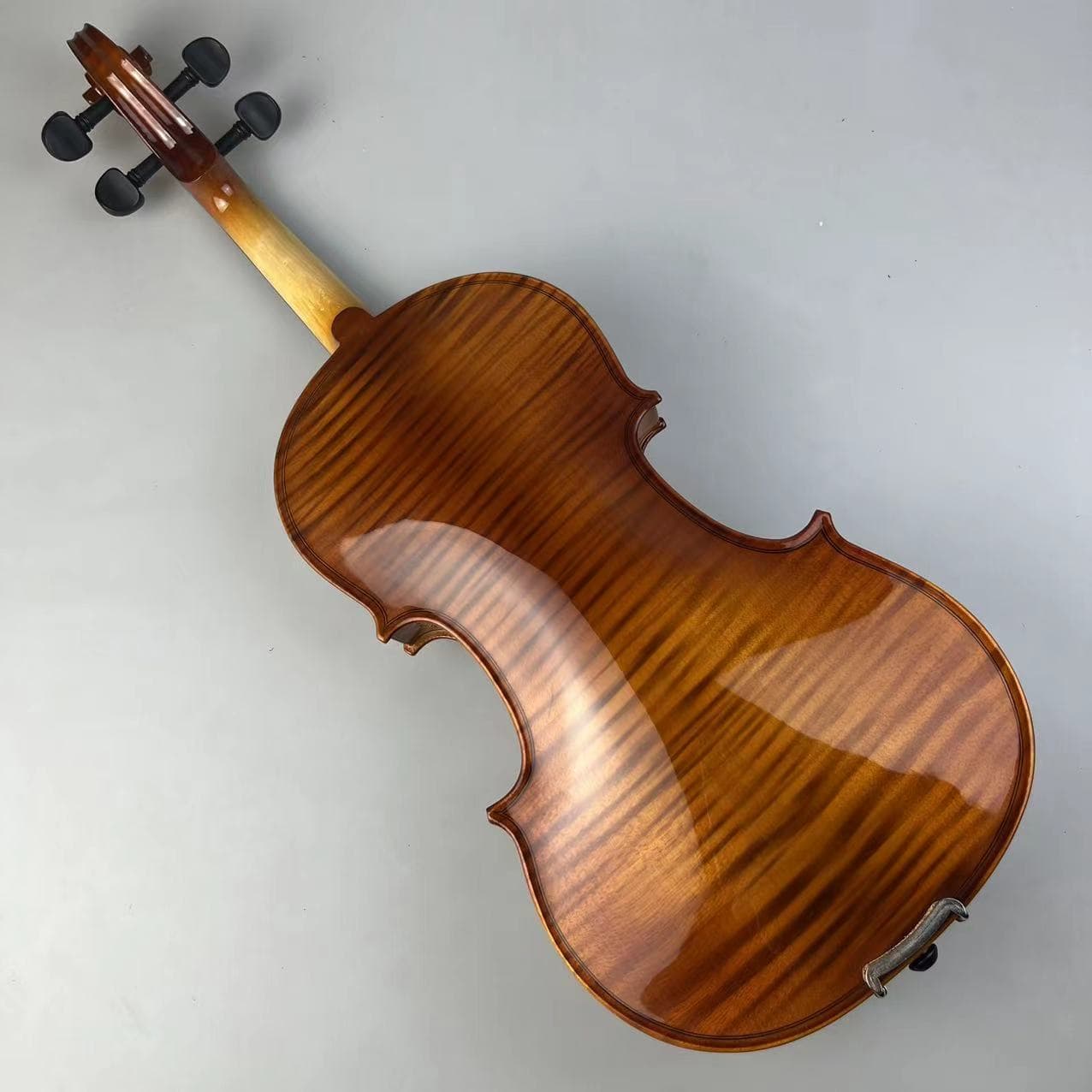 New solid wood craft single board tiger pattern violin beginners grade examination practice violin pattern maple violin