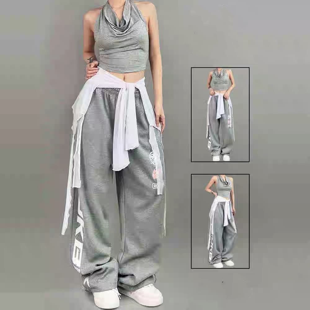Jazz Dance Belly Dance Waist Cover Clothing Stunning Hip Flap Streetwear Trendy Brand Fringe Mesh Long Sleeve Flowy Women's