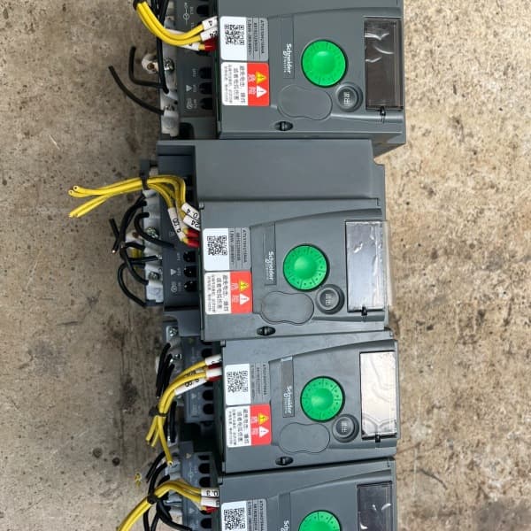 Disassembled Schneider frequency converters 0.75 kW, 1.5 kW