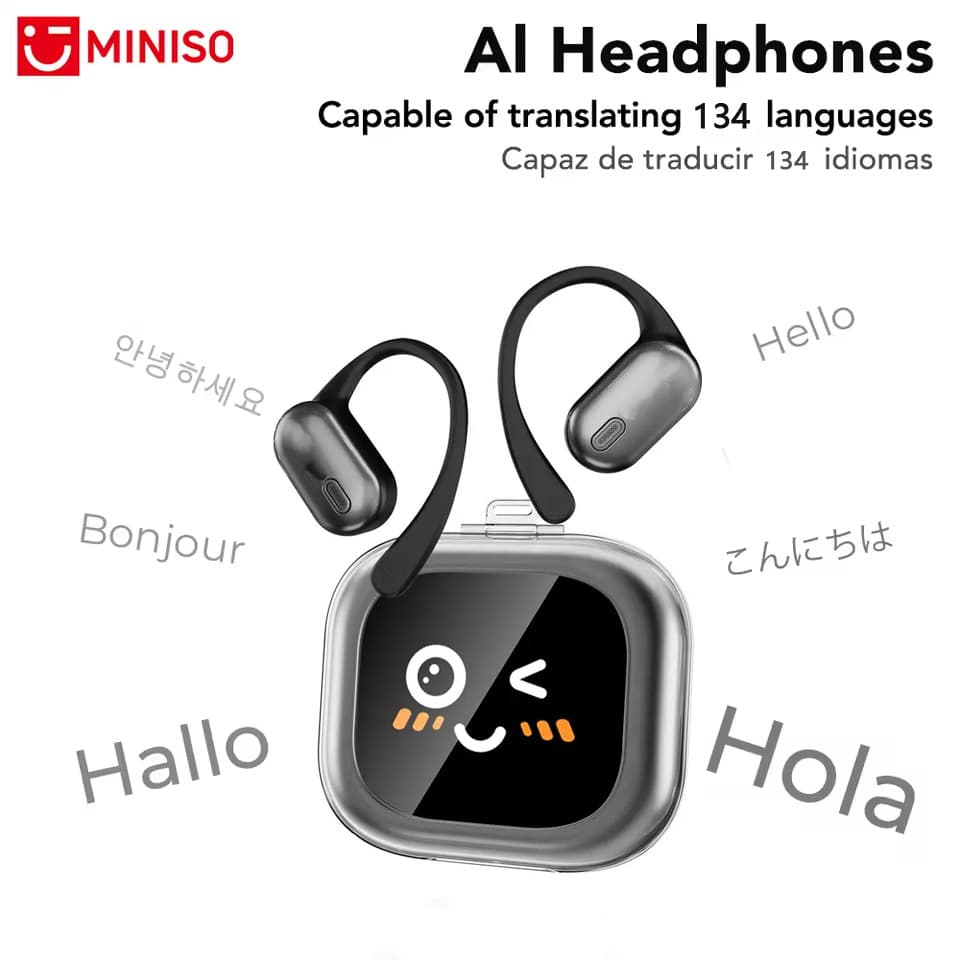 MINISO MS101 AI Wireless Bluetooth Earbuds LED Display Earbuds Long Battery Life HiFi Sound Quality New