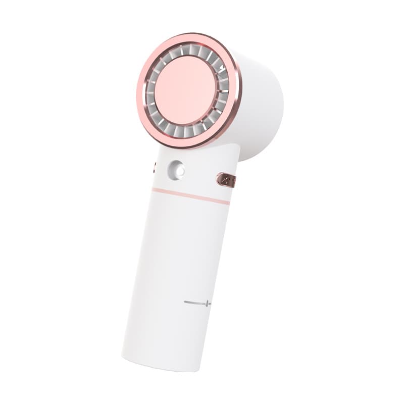 Conductor Ice-Cooling Cross-Border New Mini Semi-Handheld Fan, Quiet High Wind Power Nano Mist Spray Cooling Small Electric Fan