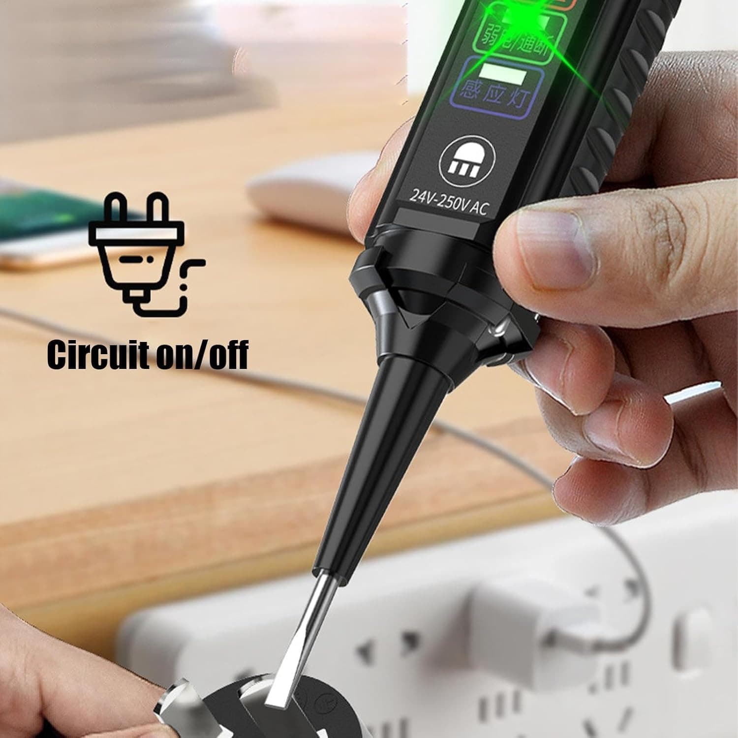 Electrical Tester with LCD Display Electrical intelligent test pen with sound and light tester