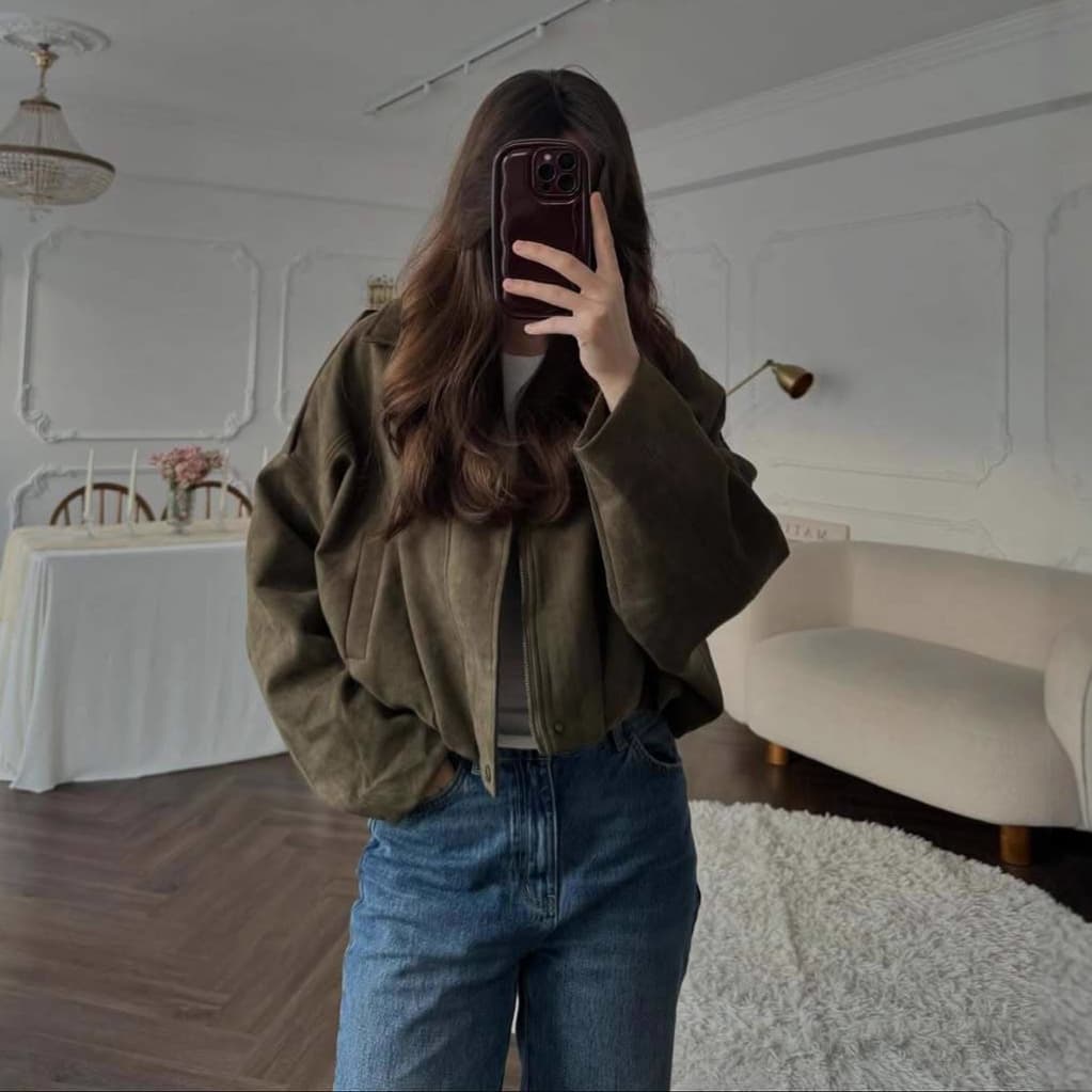 Amazon Cross-border Trade 2025 Autumn New Notch Lapel Jacket Slim Fit Korean Style Casual Loose Zipper Versatile Coat