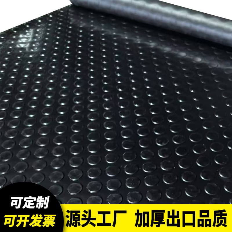 Thickened PVC Pure Black Floor Mat Dust-Free Workshop Aisle Warehouse Rubber Plastic Carpet Full Shop Waterproof Anti-Slip Mat