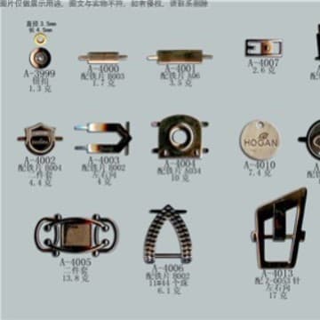 Shoe buckles and hardware parts, slipper three-way chains, wholesale shoe materials 3066-4966 teliw