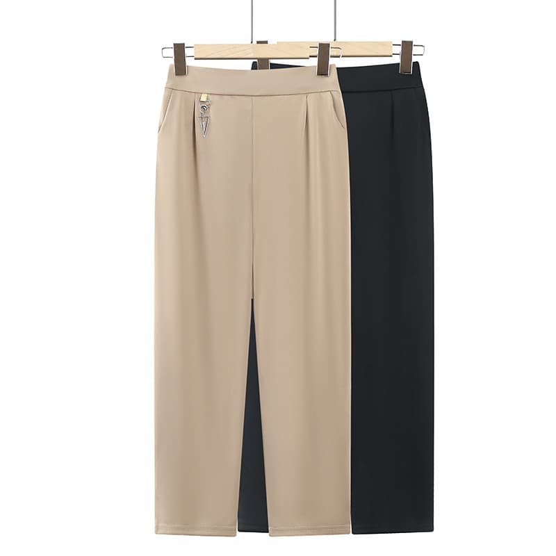 Mother's Thin Casual Pants, Middle-aged Women's Clothing, Spring and Summer Western-style Capri Pants, Middle-aged and Elderly Summer Plus Size Leggings