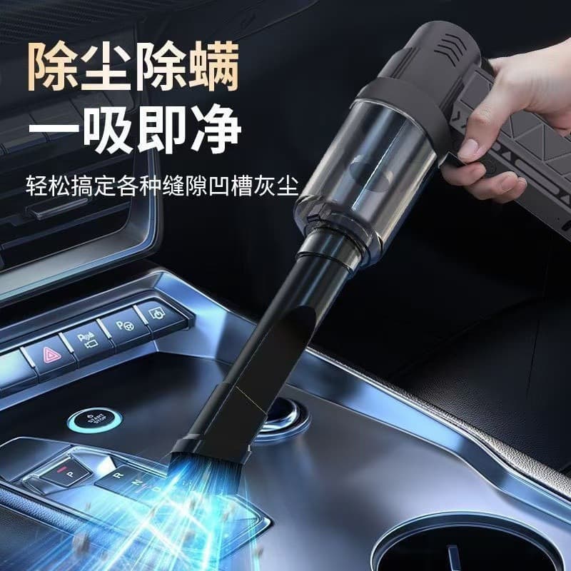 Cross-Border Hot Sale Household Small Vacuum Cleaner High Suction Mite Removal Wireless Rechargeable Powerful Handheld Suction and Blow All-in-One