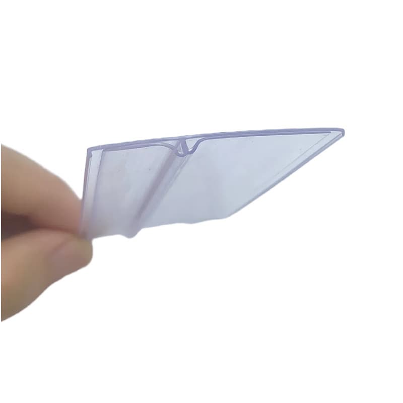 Source Factory Custom Card-Style Plastic Label PVC Special Profile Extruded Strip High Definition Transparent Supermarket Price Strip