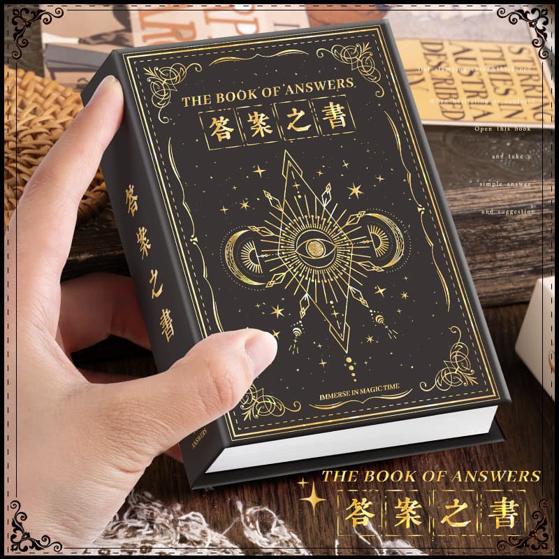 Creative Birthday Gift Answer Book, Exquisite Decompression Book of Life Answers, Mysterious Chinese Prophecy Book for Boys and Girls