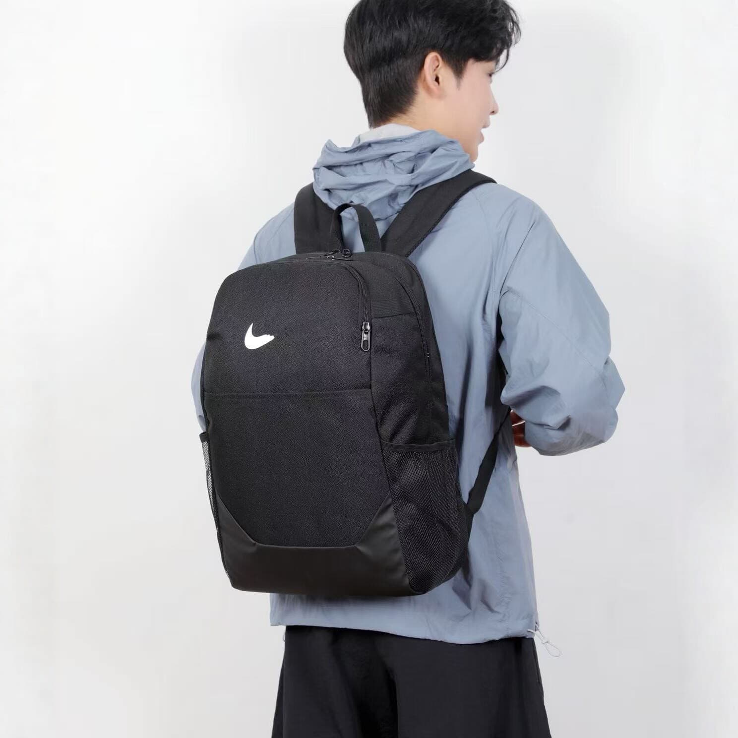 Fashion Color-Block Large-Capacity Backpack Unisex Sports Casual Backpack Middle School Student Schoolbag Outdoor Travel Bag
