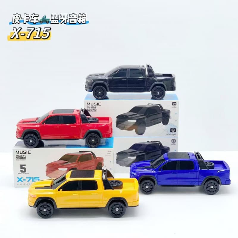 X-715 pickup truck car model Bluetooth speaker car model mini audio home furnishings car speakers
