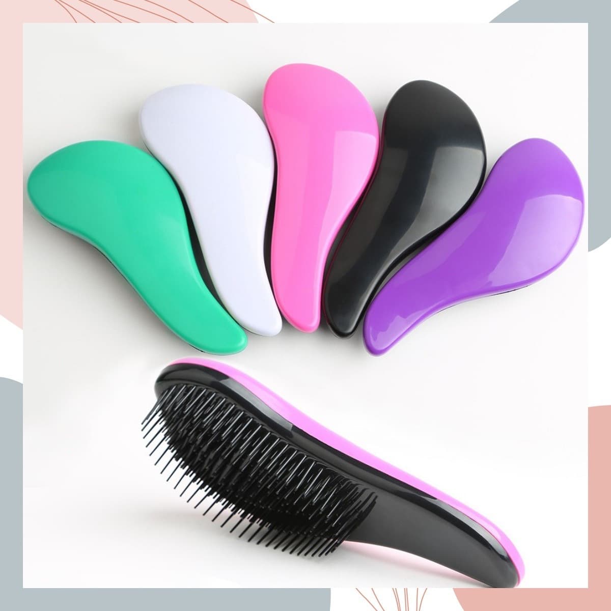 Large Size Plastic Comb Hair Smoothing Comb Beauty Makeup Tool Professional Salon Hair Extension Comb for Black And Wig Use