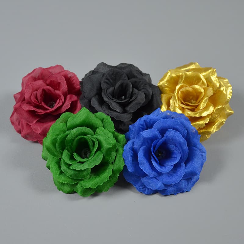 Artificial Rose Flower 8CM Hot Selling for Wedding Decoration Wall Arrangement Flower Arrangement Headwear Costume Accessories