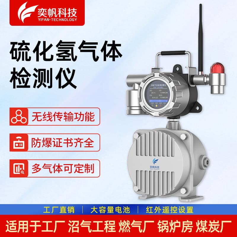 Yifan Handheld Explosion-proof Hydrogen Sulfide Gas Detector Limited Space Chemical Plant Toxic and Harmful Detector