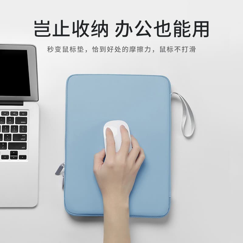Source Factory Business Tablet Sleeve iPad Protective Case Skin-Feel PU Leather Tablet Bag Mouse Pad