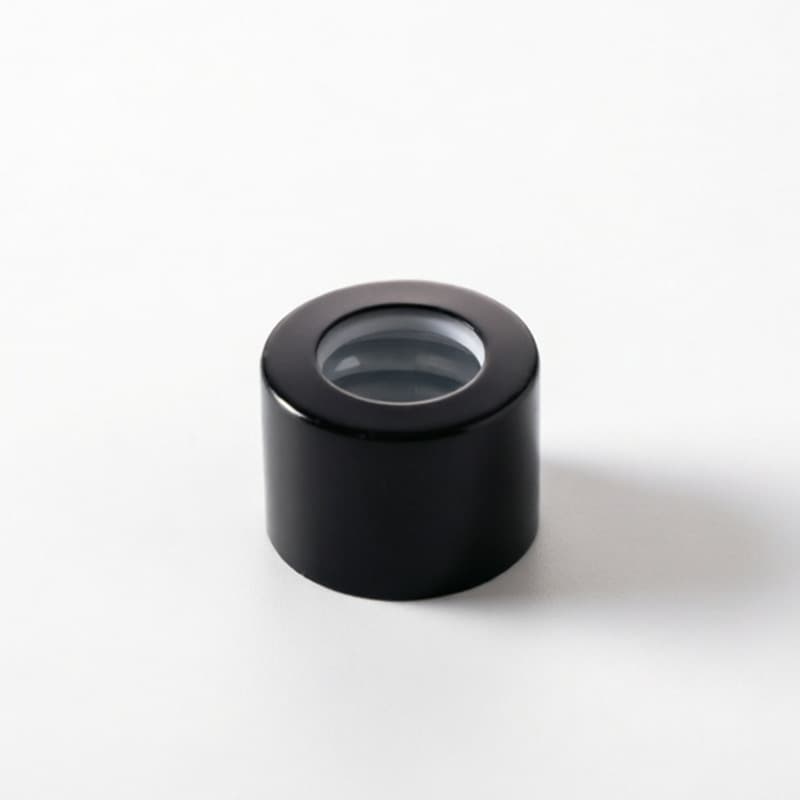 18-Tooth Electroplated Aluminum Gold Ring Essential Oil Bottle Dropper Cap Gold Silver Black Middle Ring Rolled Sand Ring Stock Wholesale