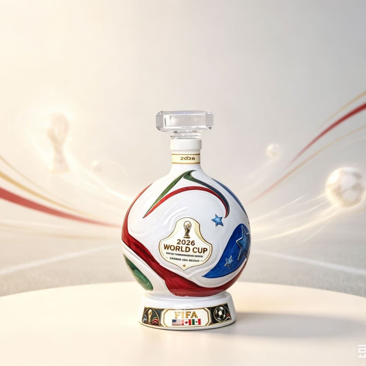2026 World Cup Match Ball Decanter World Cup match ball shape decanter ready for sale