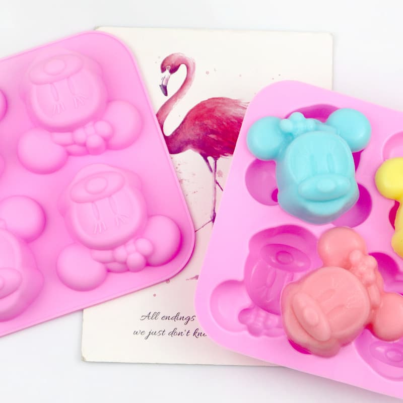 4 Even Mouse Silicone Handmade Soap Mold Cake Mold DIY Baking Tool FDA Quality Easy Demoulding High Temperature Resistance