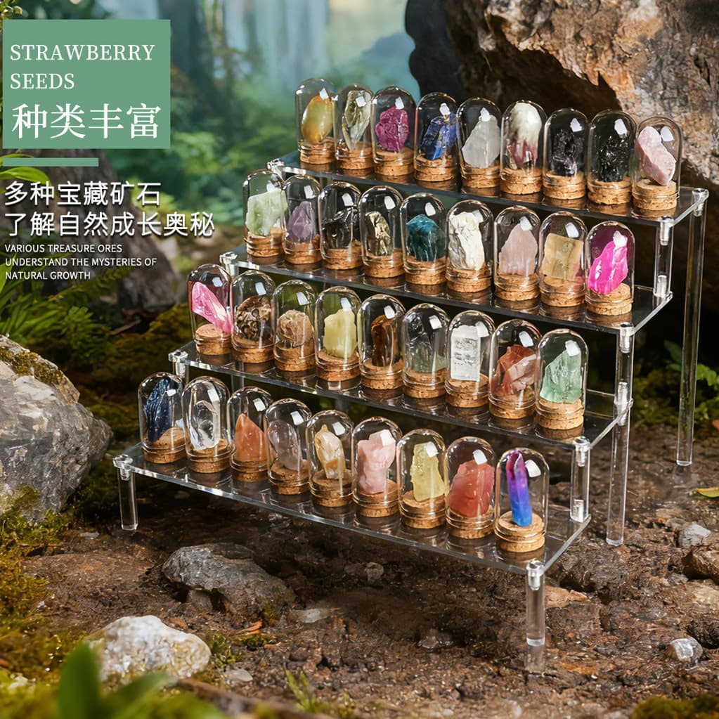 Crystal rough stone, mine mark, ore specimen, mineral specimen, crystal ornament, popular science teaching ore, cross-border product