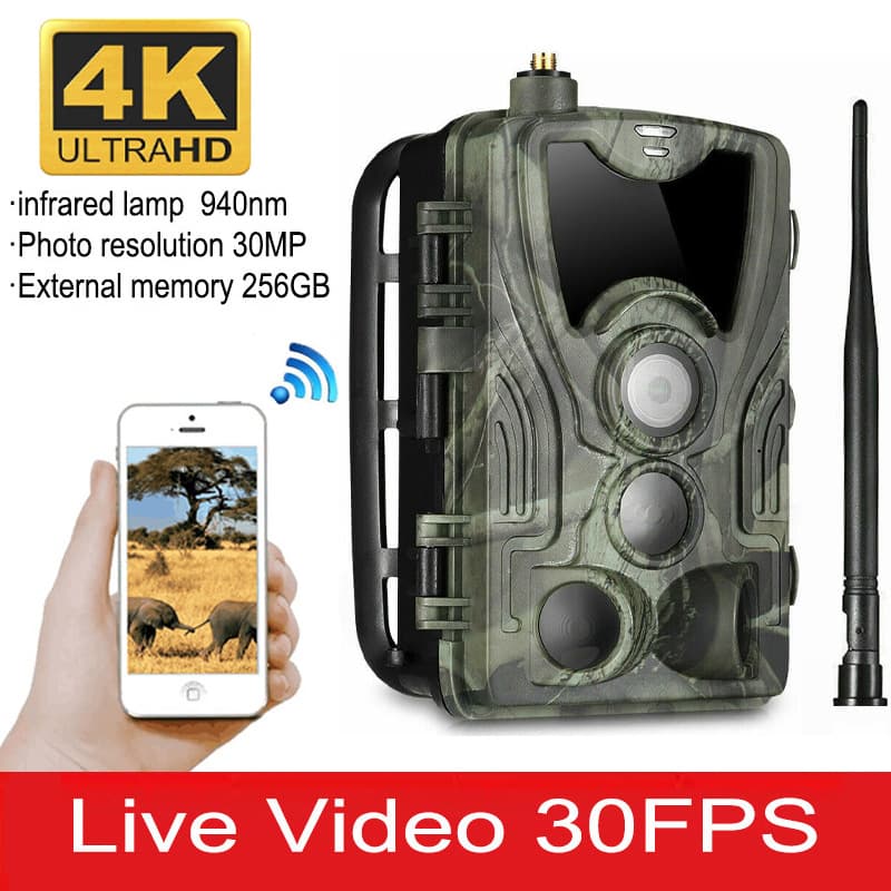 True 4K+4G Outdoor Hunting Camera HC-801Ultra APP+FTP Email Capable LIVE VIDEO
