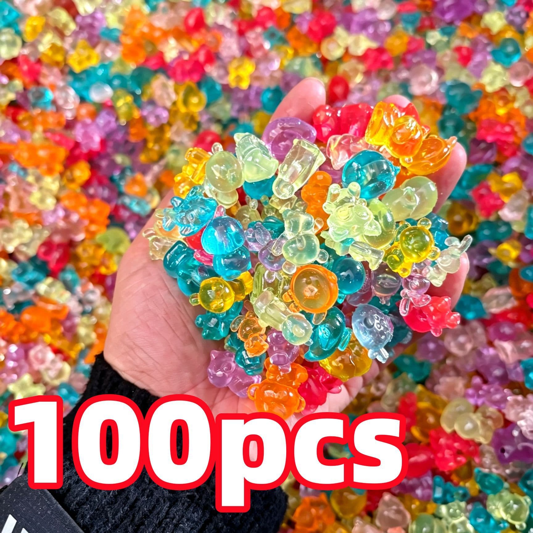 Cross-border Luminous 3D Small Animal Duck Mixed Styles Resin Desktop Car Small Ornament DIY Accessory Mixed Sale