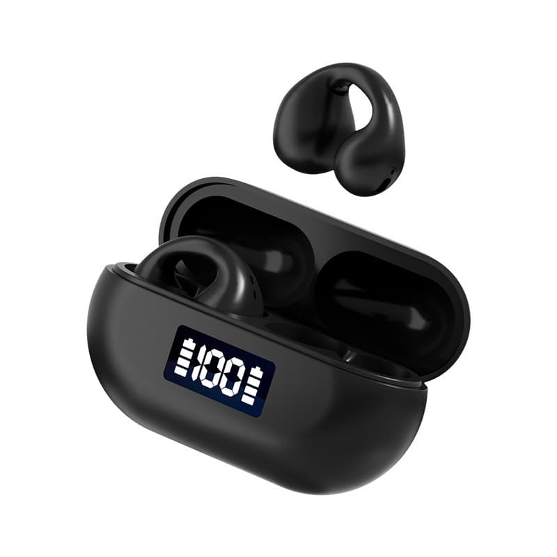 Wireless Bluetooth Earbuds Clip-On Dual Ear Sports Calls Music TWS 5.3 True Wireless Headphones Cross-Border