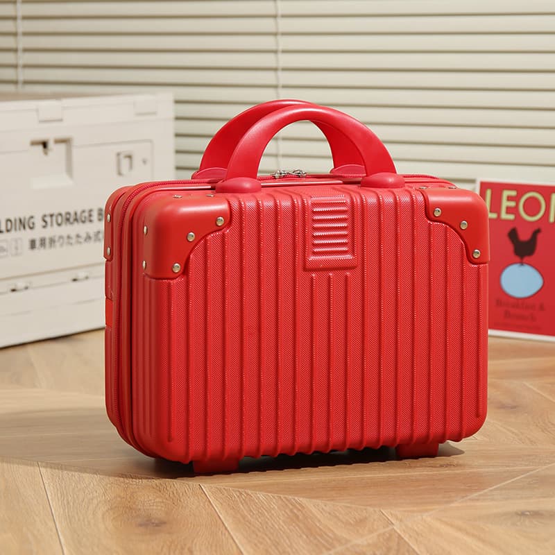 14-inch suitcase makeup box wedding red suitcase small bride's dowry box bride's portable makeup bag